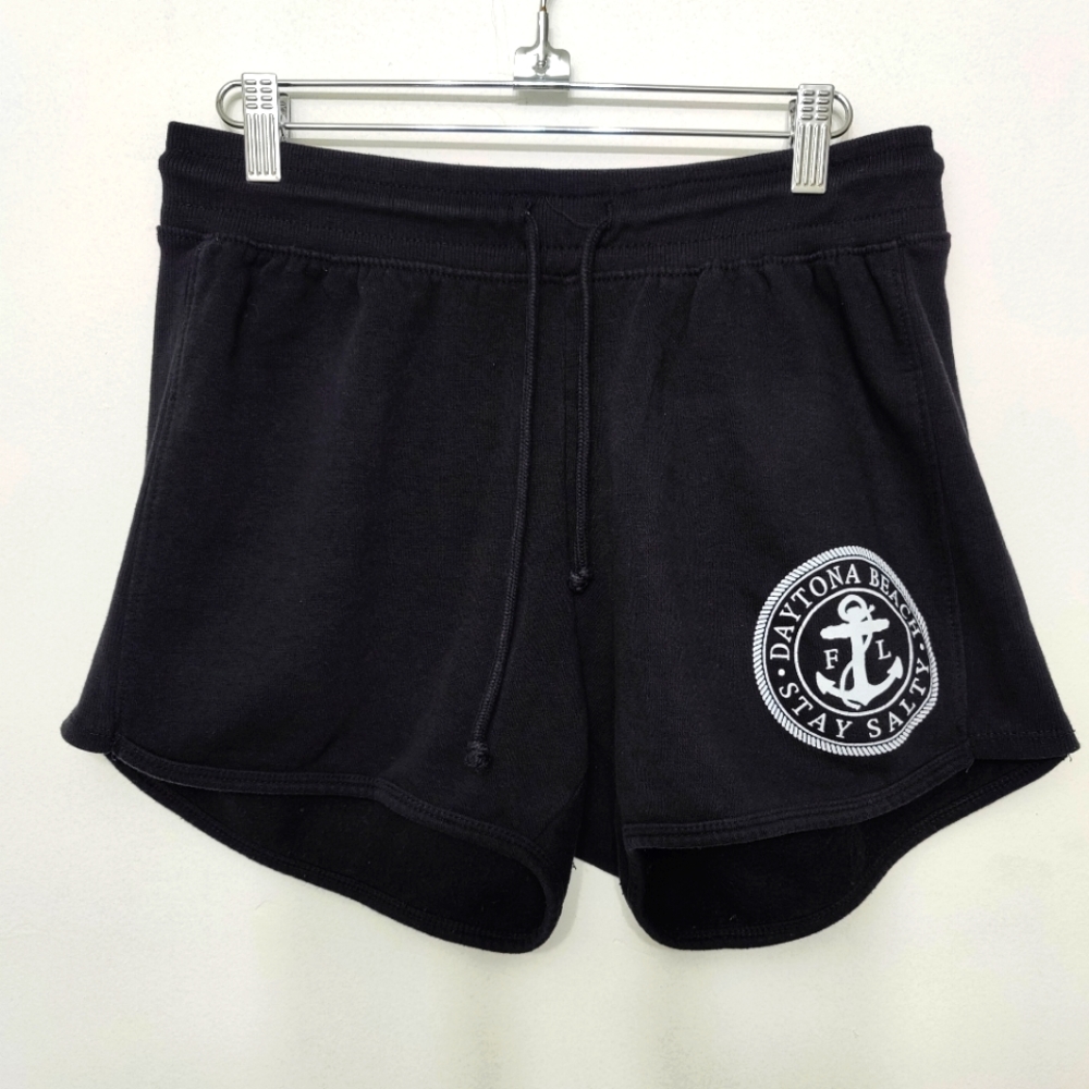 US apparel cotton athletic shorts black size M